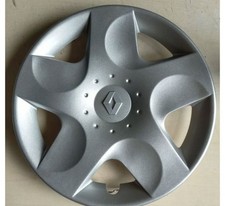 LOT DE 4 ENJOLIVEURS RENAULT NEW TWINGO 2007 POUR JANTES 14" AVEC LOGO