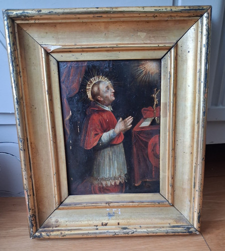 Tableau huile sur panneau - tableau, de