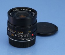 LEICA LEITZ 35MM SUMMICRON-R F2 3CAM 11115 R LENS 2ND VERSION E55+CAPS MINT!