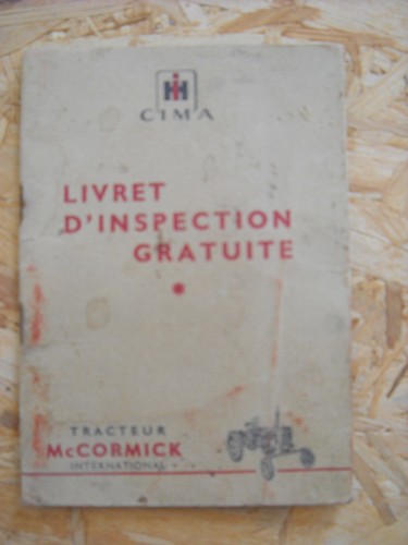 Livret inspection gratuite - d'inspection,