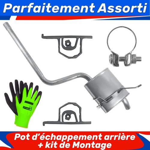 Pot échappement arrière - d’échappement,