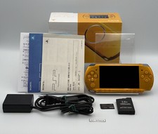 Sony PSP-3000 Console Yellow Complete in box Region Free w/2GB - Excellent+