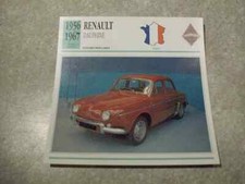 CARTE FICHE AUTO RENAULT