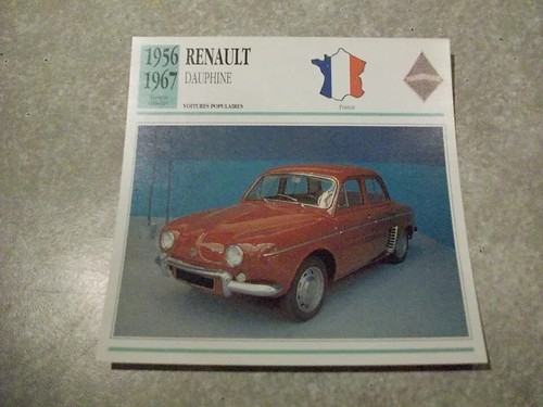 Carte fiche auto - carte,