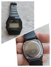 80s CASIO F-87W JAPAN WK ORIGINAL LC CHRONOGRAPH VINTAGE WATCH WATCHES NOT WORKING