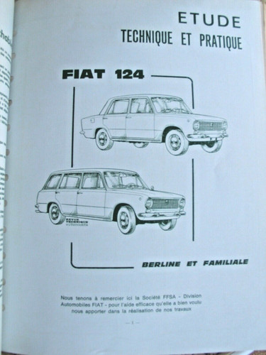 Revue technique fiat 124 - revue,