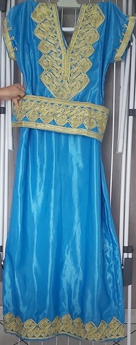 Robe orientale bleue - robe,