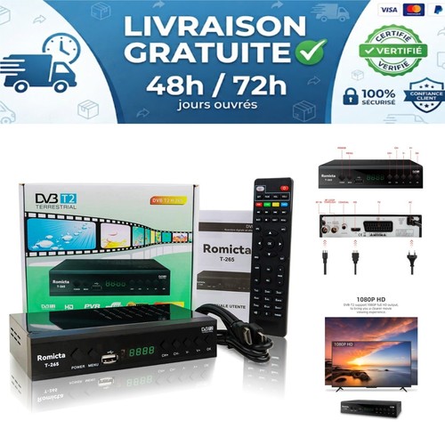 Décodeur tnt dvb c - tnt, dvb-t2/c