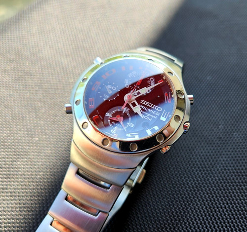 Seiko premier chronograph 100m - premier,