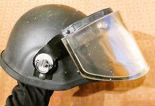 POLICE CASQUE INTERVENTION VISIERE JAUNE BLINDEE RAID GIPN OBSOLETE*