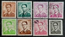 Belgique 8 valeurs Obli. Roi