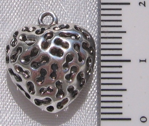 Breloque pendentif coeur perle - breloque,