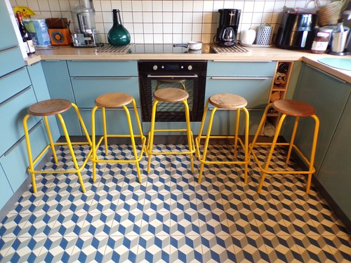 Lot tabouret haut - tabouret, atelier