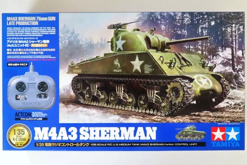 Tamiya m4a3 sherman rc - tamiya,
