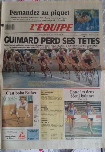Equipe journal 08 1988 - l'equipe,