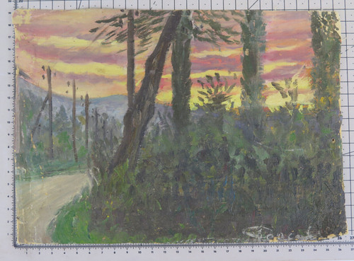 Petit tableau paysage - tableau,