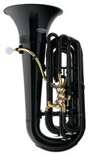 Tuba Sib en Plastique Noir Legere 4 Valves Perinet avec Housse Embouchure Set