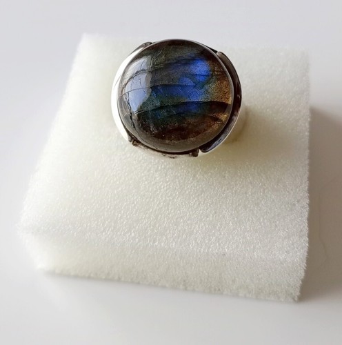 Bague labradorite taille 59 - bague, en