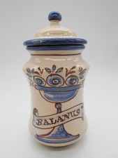 PHARMACY POT / APOTHECARY "BALANVS" IN EARTHENWARE PEDRAZA SPAIN