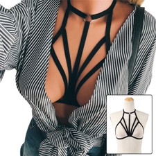 Lady Body Harness Bra Cage