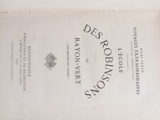 L'école Des Robinsons Le Rayon Vert Jules Verne J. Hetzel Et Cie