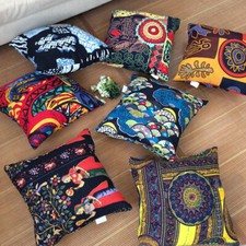 45 45CM Ethnique Oreiller Jeté Étui Coussin Housse Coton Imprimé Lit Divan Décor