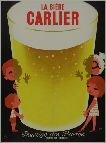 Affiche poster biere carlier - poster,