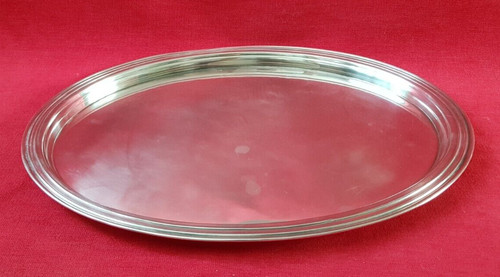 Argent plateau ovale - argent,