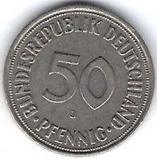 Pièce 50 Pfennig 1950 J – Bundesrepublik Deutschland – Allemagne RFA – REF 5293