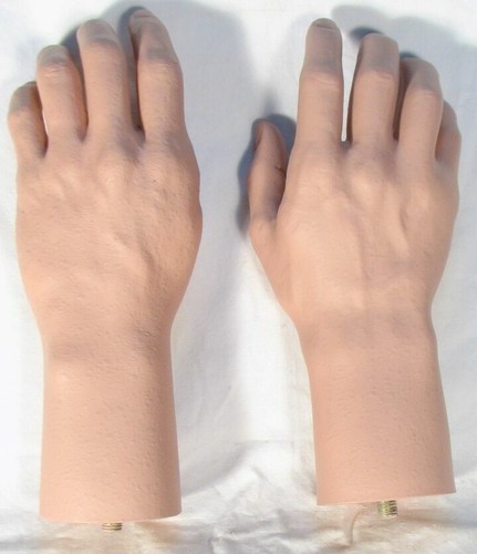 Pair male hands - hands, size