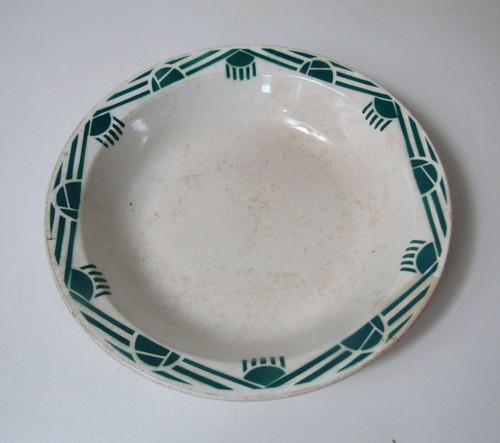Ancien plat rond creux - plat,