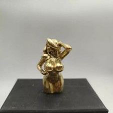 Solid brass sexy girl female body statue