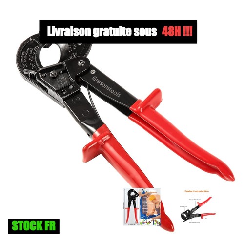 Coupe câble cliquet hs325a - coupe-câble, à