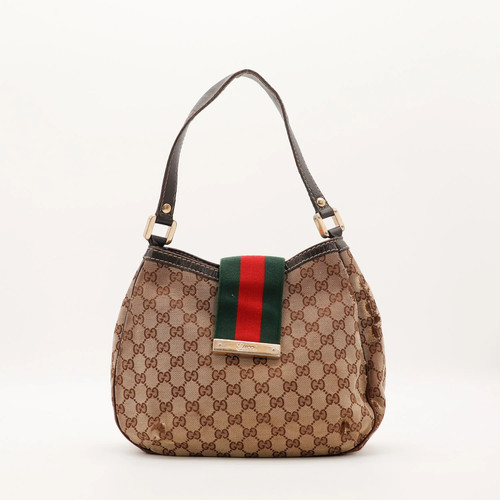 Sac gucci hobo web toile - gucci,