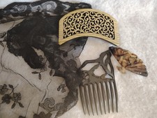 mantille ancienne en dentelle