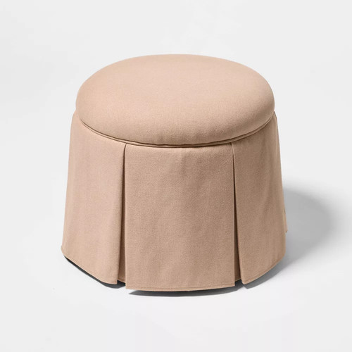 Box pleat skirt storage - box,