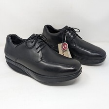 New MBT Kabisa 400242-03 Black Leather Rocker Men's Size 9.5 Dress Shoes
