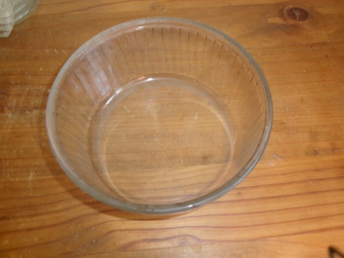 Ancien plat verre - verre, "pyrex"