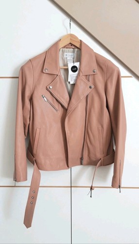 Blouson perfecto cuir - blouson, rose