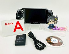 Sony PSP-3000 Piano Black Console A Rank & New Battery USB Cable Set 0848