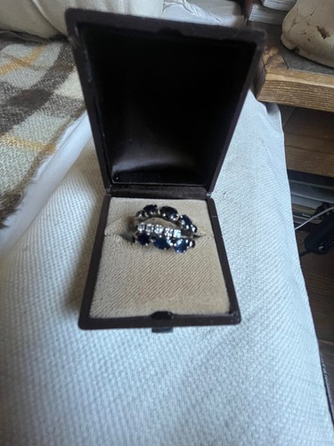 Bague ancienne saphir - bague, et