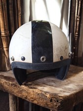Casque moto vintage années 1970 Ancien, rétro, collectionneur, occasion rare