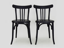 Pair of Scandinavian Wooden Bistro Chairs C.T.C 1950s