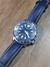 Seiko Monster 7S26-0351 Rare Black Dial Steel Men's Automatic Watch - Excellent!