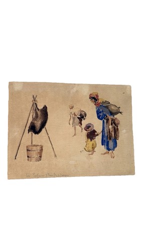Rare aquarelle originale - rare,