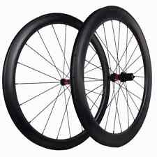 Carbon UD Road Bike Mixed 58mm Front 80mm Rear Wheelset Aero Spoke Handmade