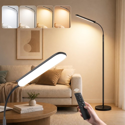 Lampadaire sur pied led noir - lampadaire,