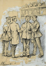 Scène de soldats, 1891 |