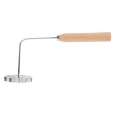 Bunuelos Lot de moules en fer à rosace avec poignée en bois Moules à gaufres ...