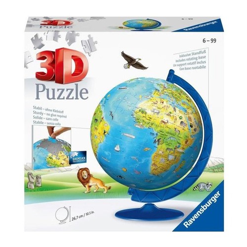 Puzzle globe terrestre - 3d, 180